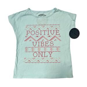 NWT Tiny Whales Positive Vibes Tee Size 4